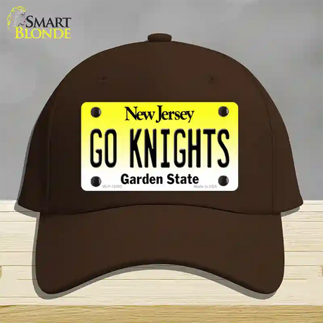 Go Knights New Jersey Novelty License Plate Hat Cotton / Dark Brown