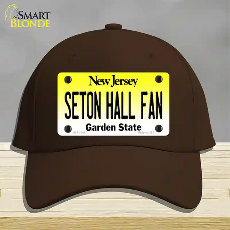 Seton Hall Fan Novelty License Plate Hat Cotton / Dark Brown