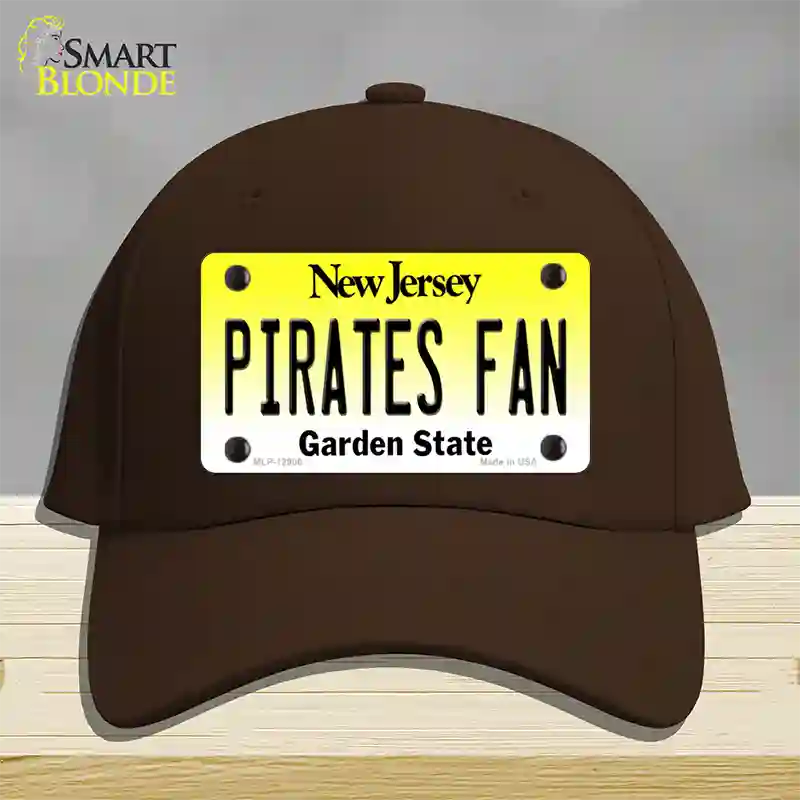 Pirates Fan Novelty License Plate Hat Cotton / Dark Brown