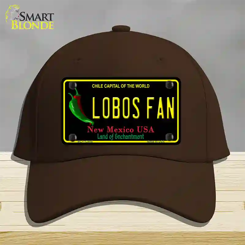 Lobos Fan Novelty License Plate Hat Cotton / Dark Brown