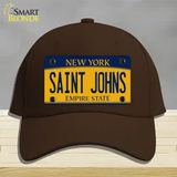 Saint Johns Novelty License Plate Hat Cotton / Dark Brown