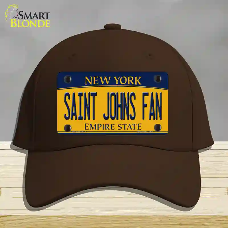 Saint Johns Fan Novelty License Plate Hat Cotton / Dark Brown