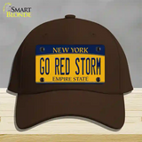 Go Red Storm Novelty License Plate Hat Cotton / Dark Brown