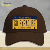 Go Syracuse Novelty License Plate Hat Cotton / Dark Brown