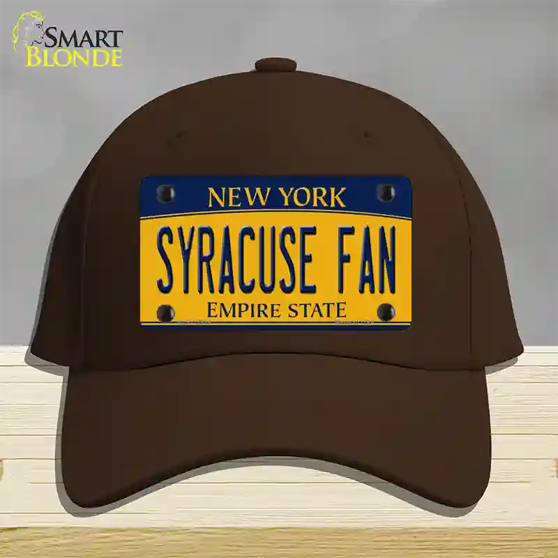 Syracuse Fan Novelty License Plate Hat Cotton / Dark Brown