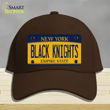 Black Knights Novelty License Plate Hat Cotton / Dark Brown