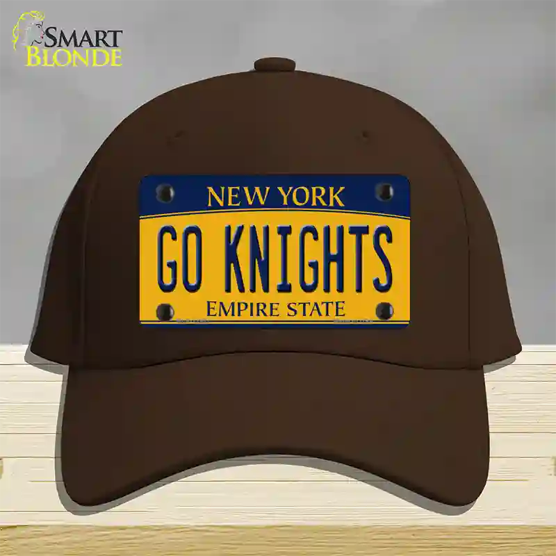 Go Black Knights Novelty License Plate Hat Cotton / Dark Brown