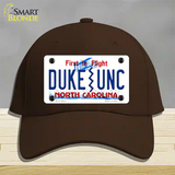 Duke | UNC Novelty License Plate Hat Cotton / Dark Brown