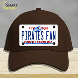 Pirates Fan North Carolina Novelty License Plate Hat Cotton / Dark Brown