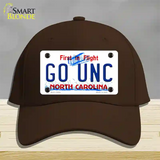 Go Univ North Carolina Novelty License Plate Hat Cotton / Dark Brown