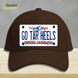 Go Tar Heels Novelty License Plate Hat Cotton / Dark Brown