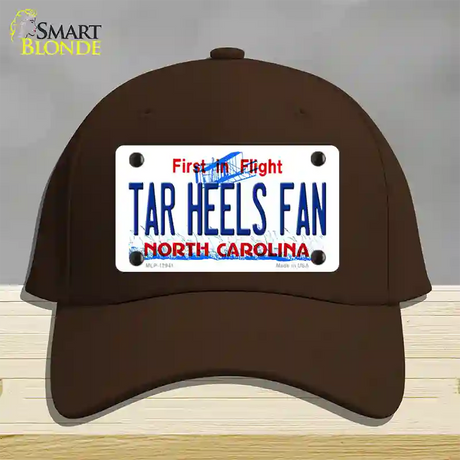 Tar Heels Fan Novelty License Plate Hat Cotton / Dark Brown