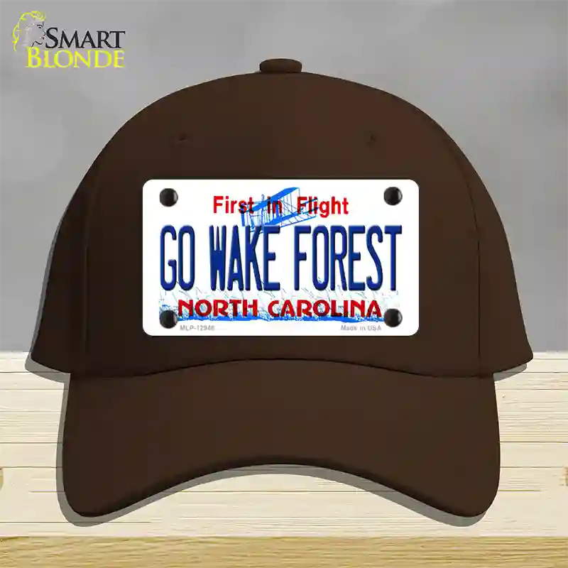 Go Wake Forest Novelty License Plate Hat Cotton / Dark Brown