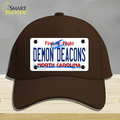 Demon Deacons Novelty License Plate Hat Cotton / Dark Brown