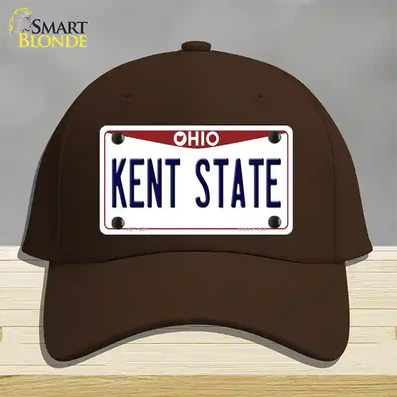 Kent State Novelty License Plate Hat Cotton / Dark Brown