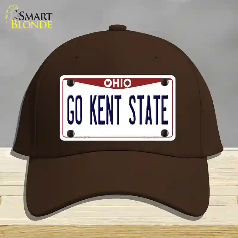 Go Kent State Novelty License Plate Hat Cotton / Dark Brown