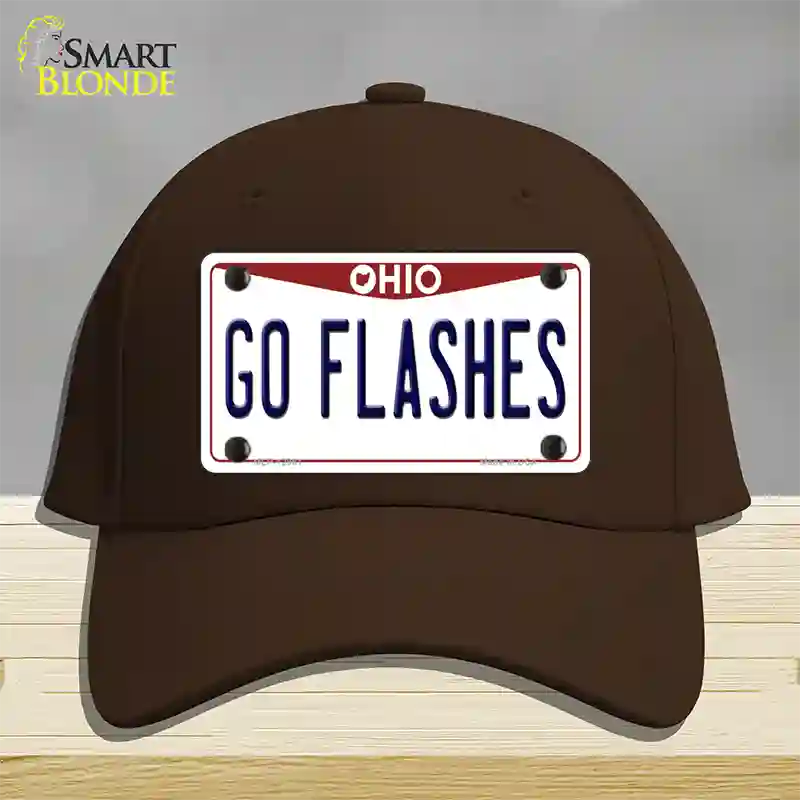 Go Flashes Novelty License Plate Hat Cotton / Dark Brown