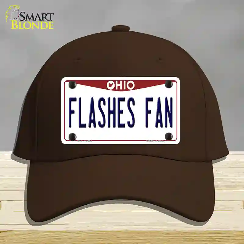 Flashes Fan Novelty License Plate Hat Cotton / Dark Brown