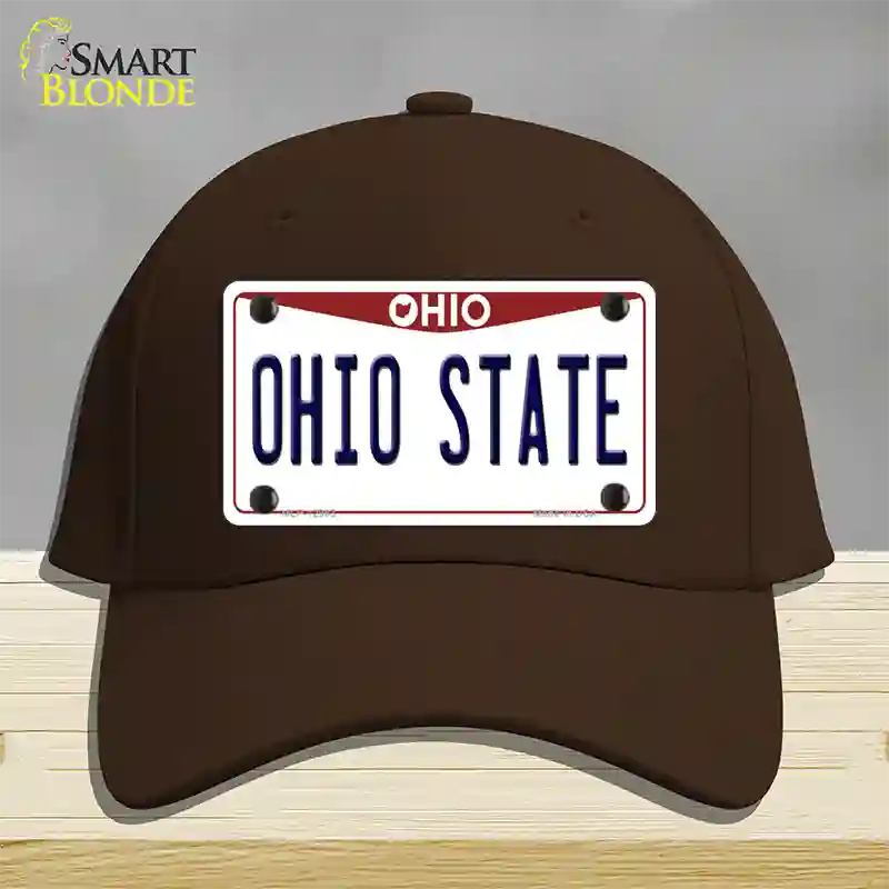 Ohio State Univ Novelty License Plate Hat Cotton / Dark Brown