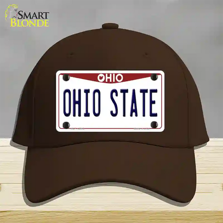 Ohio State Univ Novelty License Plate Hat Cotton / Dark Brown