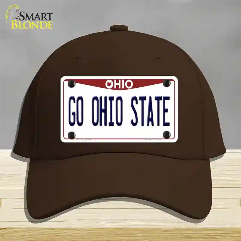 Go Ohio State Novelty License Plate Hat Cotton / Dark Brown