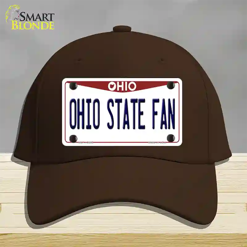 Ohio State Fan Novelty License Plate Hat Cotton / Dark Brown