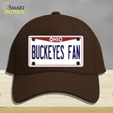 Buckeyes Fan Novelty License Plate Hat Cotton / Dark Brown