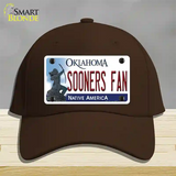 Sooners Fan Novelty License Plate Hat Cotton / Dark Brown