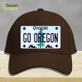 Go Oregon Novelty License Plate Hat Cotton / Dark Brown