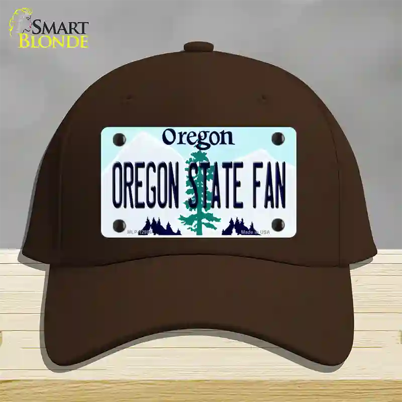 Oregon State Fan Novelty License Plate Hat Cotton / Dark Brown