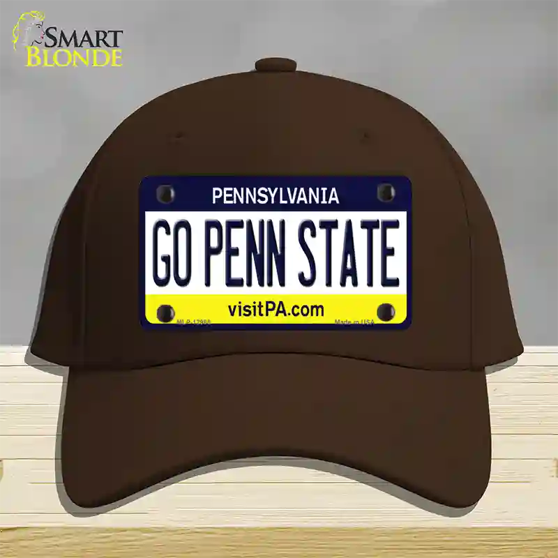 Go Penn State Novelty License Plate Hat Cotton / Dark Brown