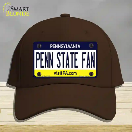 Penn State Fan Novelty License Plate Hat Cotton / Dark Brown