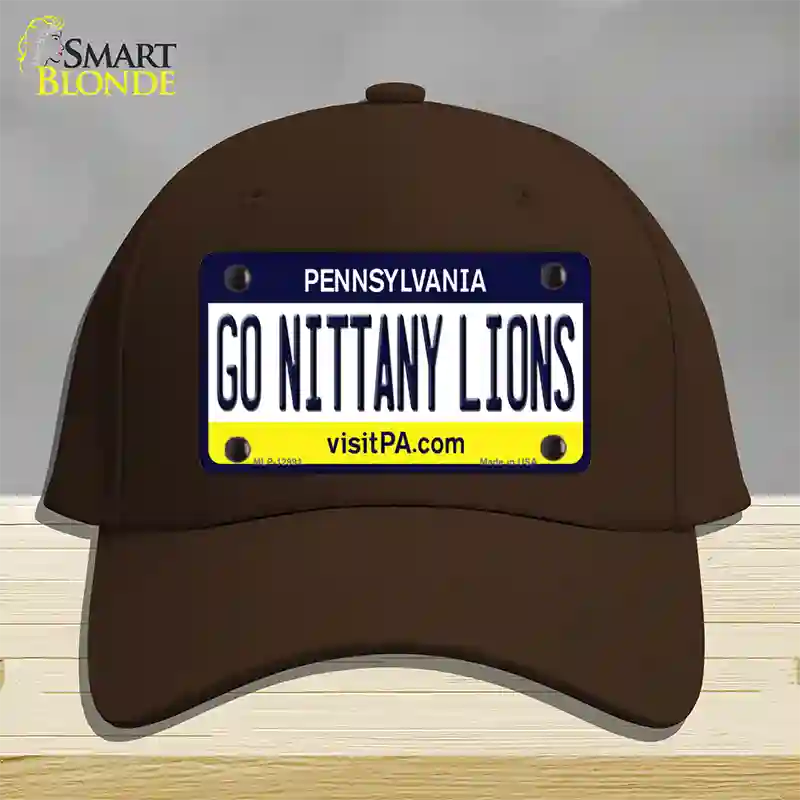 Go Nittany Lions Novelty License Plate Hat Cotton / Dark Brown