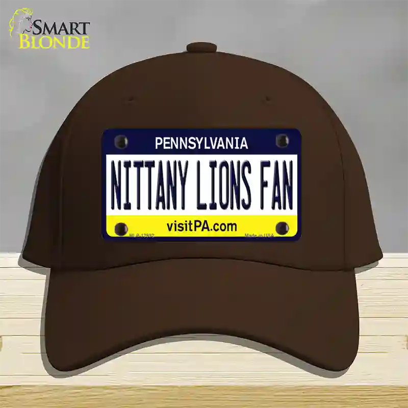 Nittany Lions Fan Novelty License Plate Hat Cotton / Dark Brown