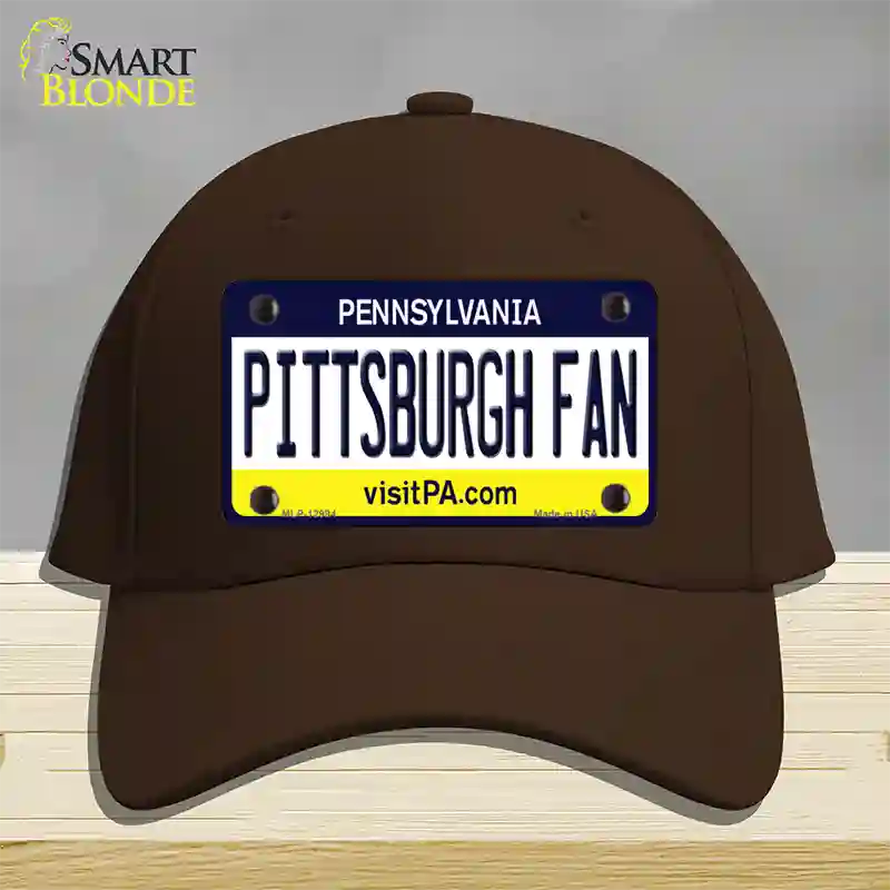 Pittsburgh Fan Novelty License Plate Hat Cotton / Dark Brown