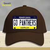 Go Panthers Novelty License Plate Hat Cotton / Dark Brown