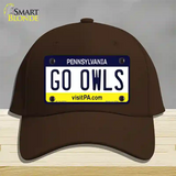 Go Owls Novelty License Plate Hat Cotton / Dark Brown