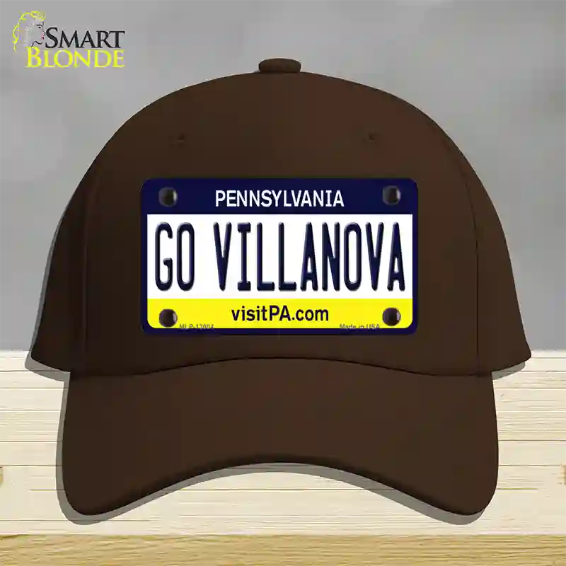 Go Villanova Novelty License Plate Hat Cotton / Dark Brown