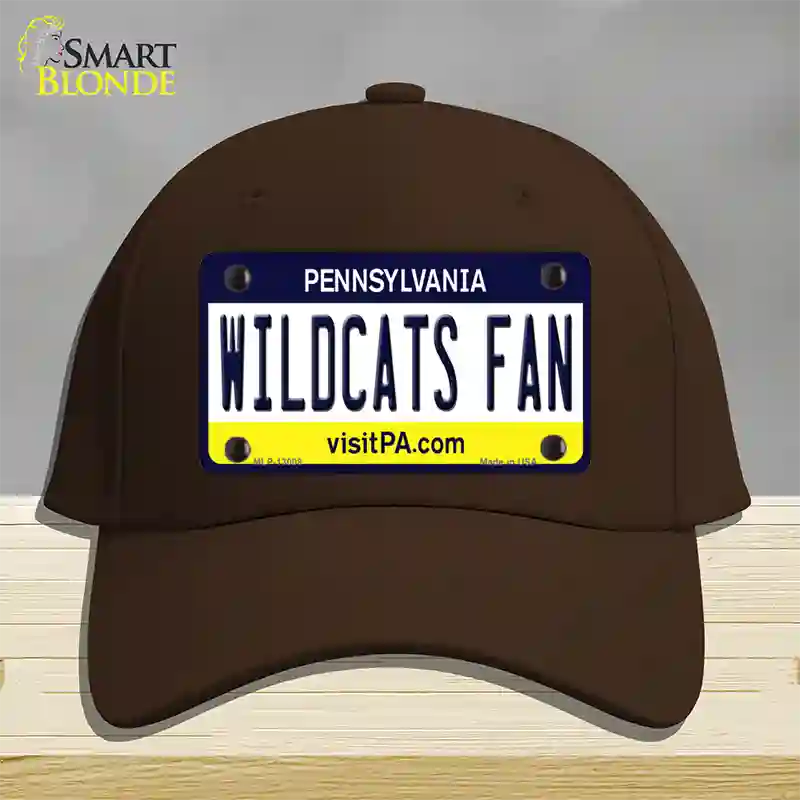 Wildcats Fan Pennsylvania Novelty License Plate Hat Cotton / Dark Brown