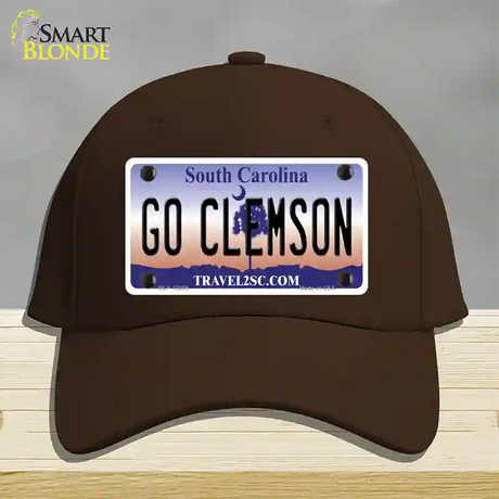 Go Clemson Novelty License Plate Hat Cotton / Dark Brown