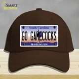 Go Gamecocks Novelty License Plate Hat Cotton / Dark Brown