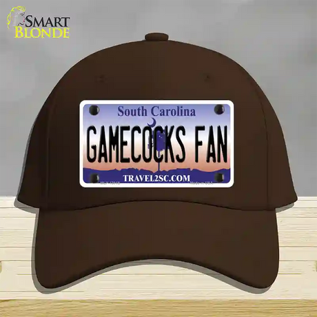 Gamecocks Fan Novelty License Plate Hat Cotton / Dark Brown