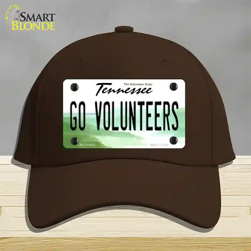 Go Volunteers Novelty License Plate Hat Cotton / Dark Brown