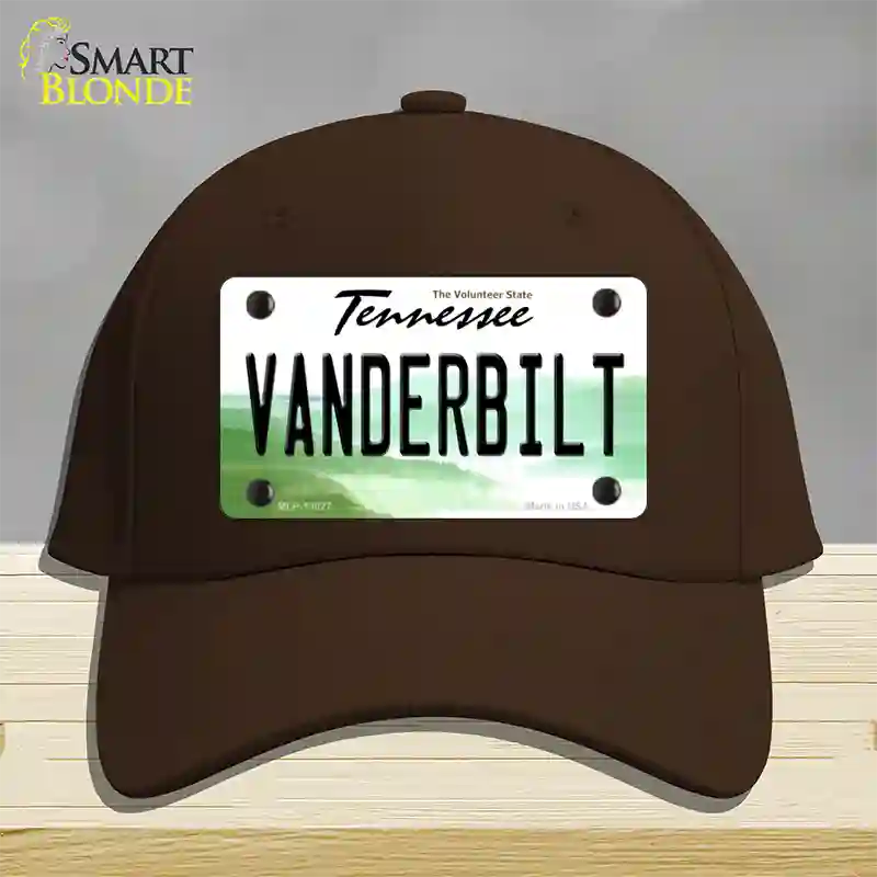 Vanderbilt Novelty License Plate Hat Cotton / Dark Brown