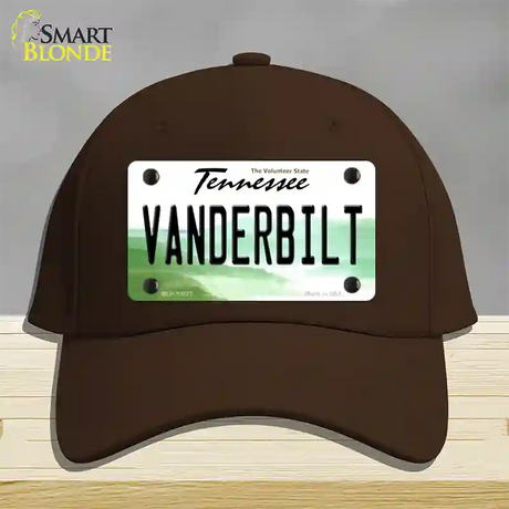 Vanderbilt Novelty License Plate Hat Cotton / Dark Brown