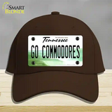 Go Commodores Novelty License Plate Hat Cotton / Dark Brown