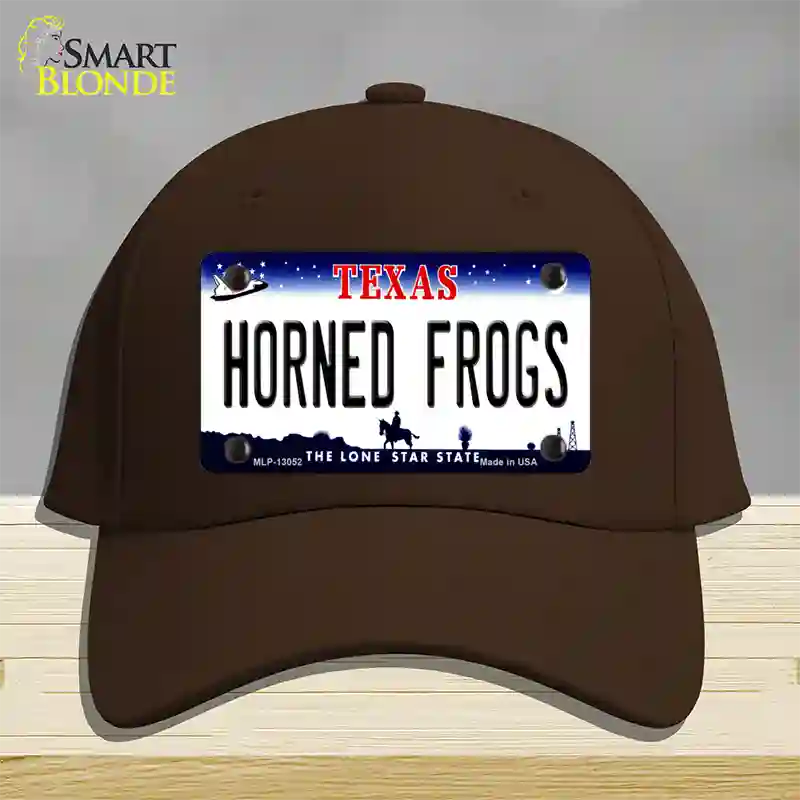 Horned Frogs Novelty License Plate Hat Cotton / Dark Brown