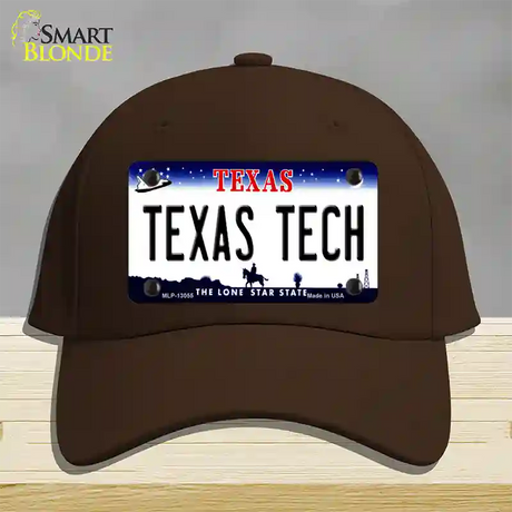 Texas Tech Novelty License Plate Hat Cotton / Dark Brown