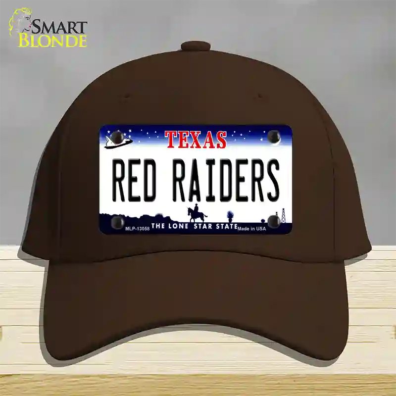 Red Raiders Novelty License Plate Hat Cotton / Dark Brown