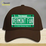 Vermont Fan Novelty License Plate Hat Cotton / Dark Brown